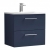 Nuie Arno Wall Hung 2-Drawer Vanity Unit with Basin-4 600mm Wide - Midnight Blue | Thumbnail Image