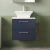 Nuie Arno Wall Hung 2-Drawer Vanity Unit with Bellato Grey Worktop 600mm Wide - Midnight Blue | Thumbnail Image