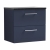 Nuie Arno Wall Hung 2-Drawer Vanity Unit with Sparkling Black Worktop 600mm Wide - Midnight Blue | Thumbnail Image