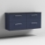 Nuie Arno Wall Hung 4-Drawer Vanity Unit with Sparkling Black Worktop 1200mm Wide - Midnight Blue | Thumbnail Image