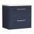 Nuie Arno Wall Hung 2-Drawer Vanity Unit with Sparkling White Worktop 600mm Wide - Midnight Blue | Thumbnail Image