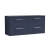 Nuie Arno Wall Hung 4-Drawer Vanity Unit with Worktop 1200mm Wide - Midnight Blue | Thumbnail Image