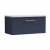 Nuie Arno Wall Hung 1-Drawer Vanity Unit with Bellato Grey Worktop 800mm Wide - Midnight Blue | Thumbnail Image