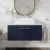 Nuie Arno Wall Hung 1-Drawer Vanity Unit with Bellato Grey Worktop 800mm Wide - Midnight Blue | Thumbnail Image