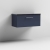 Nuie Arno Wall Hung 1-Drawer Vanity Unit with Sparkling Black Worktop 800mm Wide - Midnight Blue | Thumbnail Image
