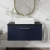 Nuie Arno Wall Hung 1-Drawer Vanity Unit with Sparkling Black Worktop 800mm Wide - Midnight Blue | Thumbnail Image