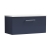 Nuie Arno Wall Hung 1-Drawer Vanity Unit with Sparkling White Worktop 800mm Wide - Midnight Blue | Thumbnail Image