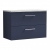 Nuie Arno Wall Hung 2-Drawer Vanity Unit with Bellato Grey Worktop 800mm Wide - Midnight Blue | Thumbnail Image