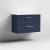 Nuie Arno Wall Hung 2-Drawer Vanity Unit with Carrera Marble Worktop 800mm Wide - Midnight Blue | Thumbnail Image