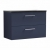 Nuie Arno Wall Hung 2-Drawer Vanity Unit with Sparkling Black Worktop 800mm Wide - Midnight Blue | Thumbnail Image