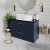 Nuie Arno Wall Hung 2-Drawer Vanity Unit with Sparkling Black Worktop 800mm Wide - Midnight Blue | Thumbnail Image