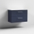 Nuie Arno Wall Hung 2-Drawer Vanity Unit with Sparkling White Worktop 800mm Wide - Midnight Blue | Thumbnail Image