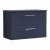 Nuie Arno Wall Hung 2-Drawer Vanity with Worktop 800mm Wide - Midnight Blue | Thumbnail Image