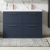 Nuie Arno Floor Standing 4-Drawer Vanity Unit with Double Polymarble Basin 1200mm Wide - Midnight Blue | Thumbnail Image
