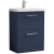 Nuie Arno Floor Standing 2-Drawer Vanity Unit with Basin-3 600mm Wide - Midnight Blue | Thumbnail Image