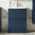 Nuie Arno Floor Standing 2-Drawer Vanity Unit with Basin-4 600mm Wide - Midnight Blue | Thumbnail Image