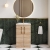 Nuie Arno Floor Standing 2-Door Vanity Unit with Basin-2 500mm Wide - Bleached Oak | Thumbnail Image