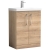 Nuie Arno Floor Standing 2-Door Vanity Unit with Basin 1 600mm Wide - Bleached Oak | Thumbnail Image