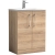 Nuie Arno Floor Standing 2-Door Vanity Unit with Basin 4 600mm Wide - Bleached Oak | Thumbnail Image