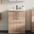 Nuie Arno Floor Standing 2-Door Vanity Unit with Basin 4 600mm Wide - Bleached Oak | Thumbnail Image