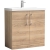 Nuie Arno Floor Standing 2-Door Vanity Unit with Basin-3 800mm Wide - Bleached Oak | Thumbnail Image