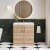 Nuie Arno Floor Standing 2-Door Vanity Unit with Basin-3 800mm Wide - Bleached Oak | Thumbnail Image