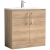 Nuie Arno Floor Standing 2-Door Vanity Unit with Basin-4 800mm Wide -Bleached Oak | Thumbnail Image