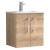 Nuie Arno Wall Hung 2-Door Vanity Unit with Basin-2 500mm Wide - Bleached Oak | Thumbnail Image