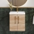 Nuie Arno Wall Hung 2-Door Vanity Unit with Basin-3 500mm Wide - Bleached Oak | Thumbnail Image