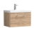 Nuie Arno Wall Hung 1-Drawer Vanity Unit with Basin-1 600mm Wide - Bleached Oak | Thumbnail Image