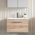 Arno Woodgrain 600mm 1-Drawer Wall Hung Vanity Unit