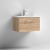 Nuie Arno Wall Hung 1-Drawer Vanity Unit with Basin-4 600mm Wide - Bleached Oak | Thumbnail Image