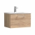 Nuie Arno Wall Hung 1-Drawer Vanity Unit with Basin-4 600mm Wide - Bleached Oak | Thumbnail Image