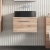 Arno Woodgrain 600mm 1-Drawer Wall Hung Vanity Unit with Countertop | Thumbnail Image