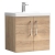 Nuie Arno Wall Hung 2-Door Vanity Unit with Basin-1 600mm Wide - Bleached Oak | Thumbnail Image