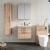 Nuie Arno Wall Hung 2-Door Vanity Unit with Basin-2 600mm Wide - Bleached Oak | Thumbnail Image