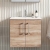 Arno Woodgrain 600mm 2-Door Wall Hung Vanity Unit | Thumbnail Image