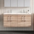 Arno Twin Woodgrain 1200mm 4-Door Wall Hung Vanity Unit | Thumbnail Image