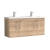 Arno Twin Woodgrain 1200mm 4-Door Wall Hung Vanity Unit