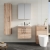 Nuie Arno Wall Hung 2-Door Vanity Unit with Basin-4 600mm Wide - Bleached Oak | Thumbnail Image