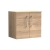 Nuie Arno Wall Hung 2-Door Vanity Unit with Worktop 600mm Wide - Bleached Oak | Thumbnail Image