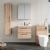 Nuie Arno Wall Hung 2-Drawer Vanity Unit with Basin-2 600mm Wide - Bleached Oak