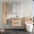 Nuie Arno Wall Hung 2-Drawer Vanity Unit with Basin-4 600mm Wide - Bleached Oak | Thumbnail Image