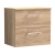 Arno Woodgrain 600mm 2-Drawer Wall Hung Vanity Unit with Countertop