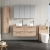 Nuie Arno Wall Hung 4-Drawer Vanity Unit with Worktop 1200mm Wide - Bleached Oak | Thumbnail Image