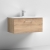 Nuie Arno Wall Hung 1-Drawer Vanity Unit with Basin-4 800mm Wide - Bleached Oak | Thumbnail Image