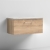 Nuie Arno Wall Hung 1-Drawer Vanity Unit with Bellato Grey Worktop 800mm Wide - Bleached Oak | Thumbnail Image