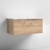 Nuie Arno Wall Hung 1-Drawer Vanity Unit with Carrera Marble Worktop 800mm Wide - Bleached Oak | Thumbnail Image