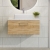 Nuie Arno Wall Hung 1-Drawer Vanity Unit with Carrera Marble Worktop 800mm Wide - Bleached Oak | Thumbnail Image