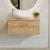 Arno Woodgrain 800mm 1-Drawer Wall Hung Vanity Unit with Countertop | Thumbnail Image